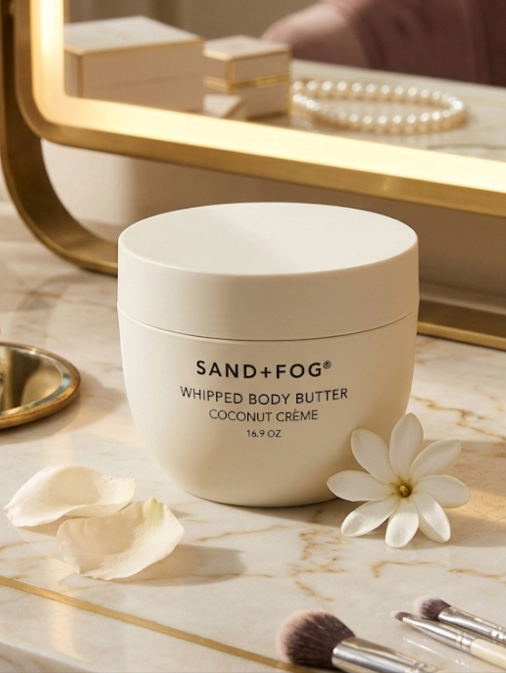 Sand + Fog Body Butter ~ Coconut Creme ~ 16.9 oz